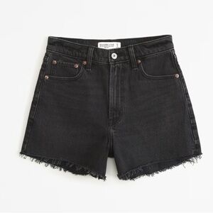 Abercrombie 90s relaxed cutoff shorts, black, size 31 / 12